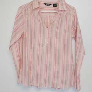 Eddie Bauer Womens size small stripe shirt